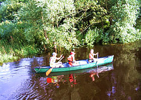 Kanus auf der Treene